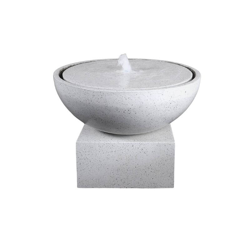 น้ำล้นหินขัดเสริมฮวงจุ้ย ARTGARDEN & DECOR รุ่น TMF-0471 SET 02 ขนาด 80*80*55 ซม. สีขาว_0